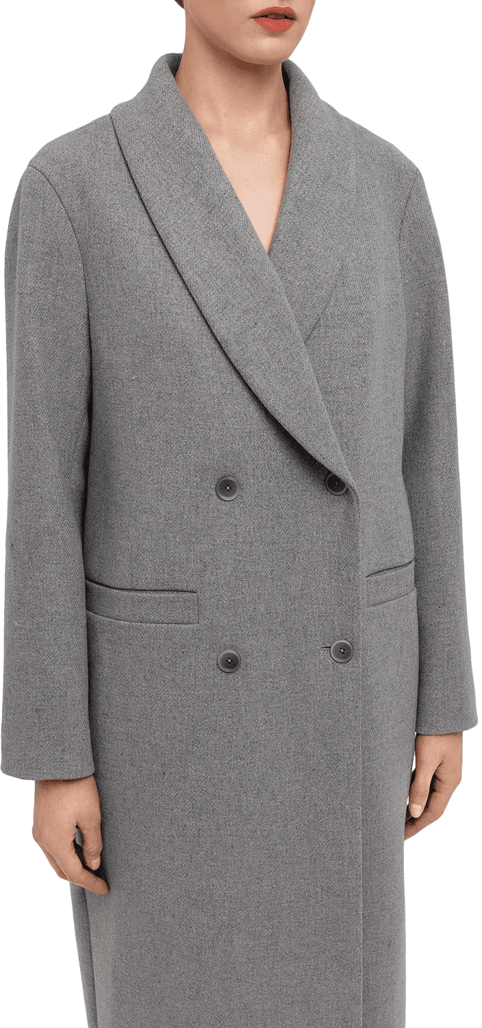 Tailored wool overcoat